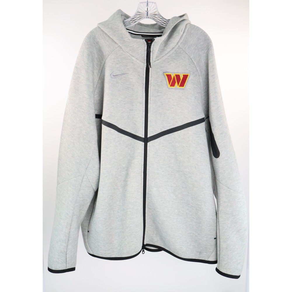 Nike Washington Commanders Tech Fleece Full Zip Windrunner Hoodie Mens XXL Read